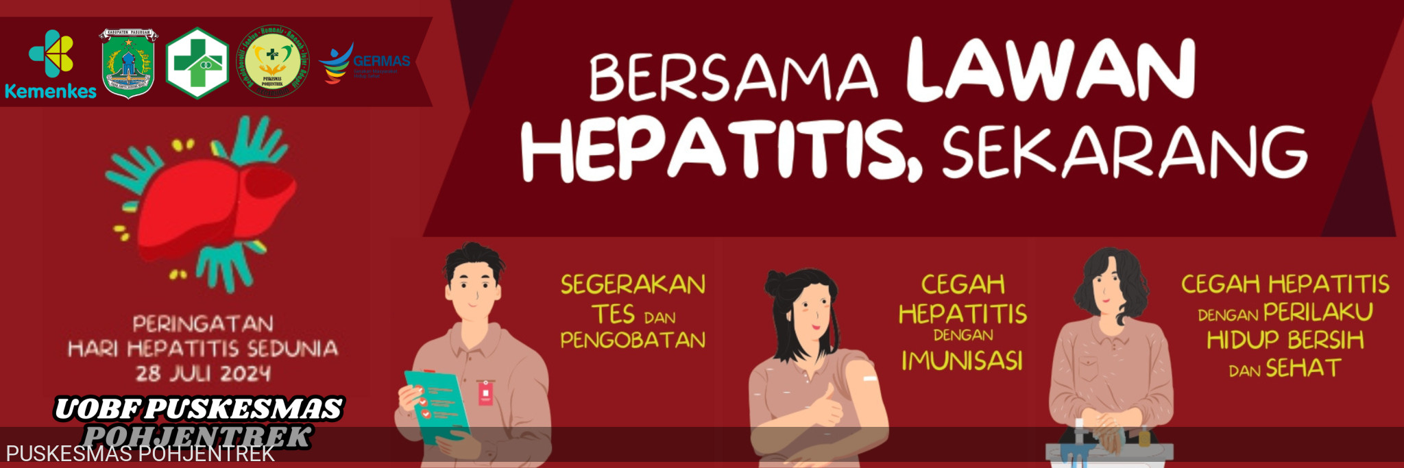 Hari Hepatitis Sedunia - PKM POHJENTREK Kabupaten Pasuruan