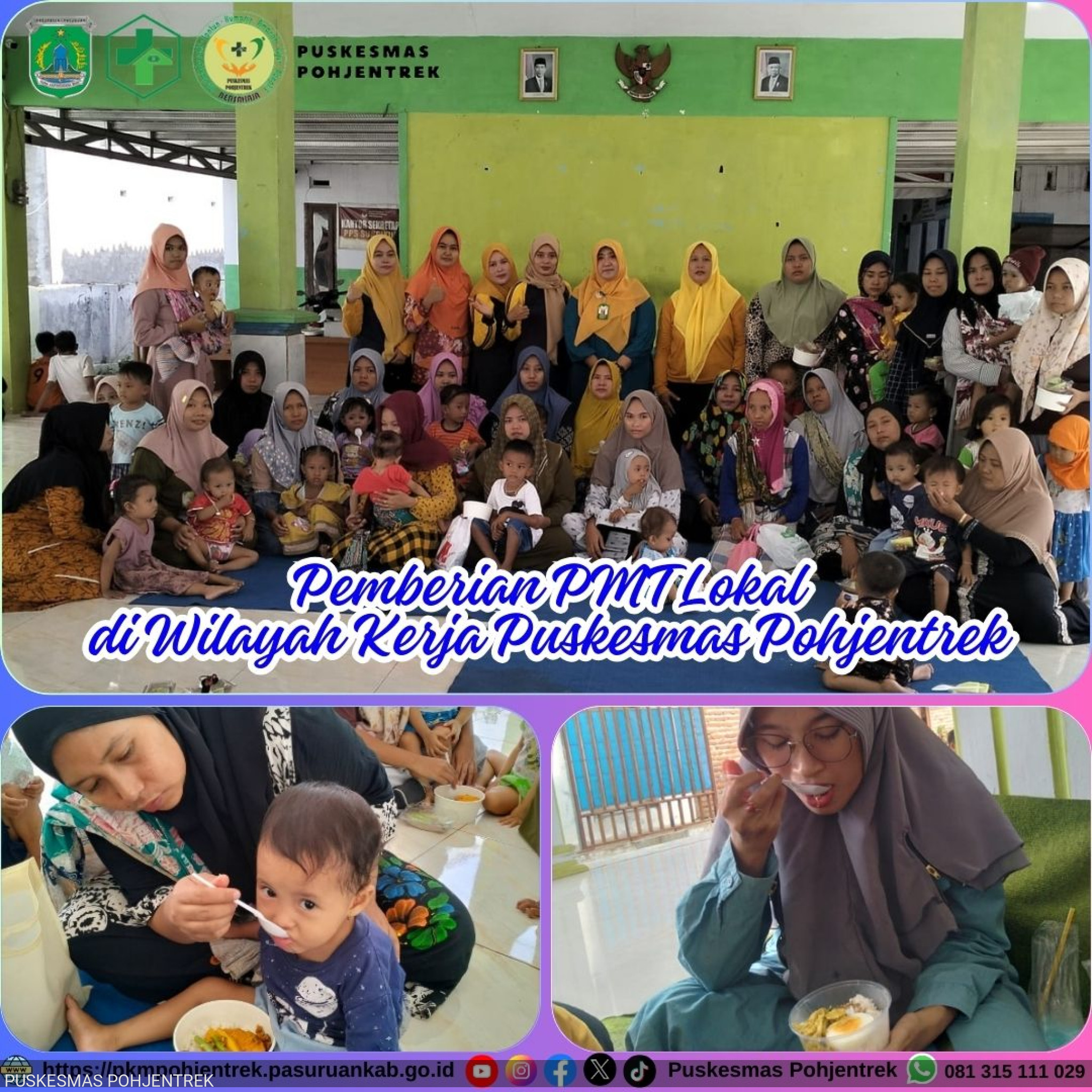 Pemberian PMT Lokal di Wilayah Kerja Puskesmas Pohjentrek
