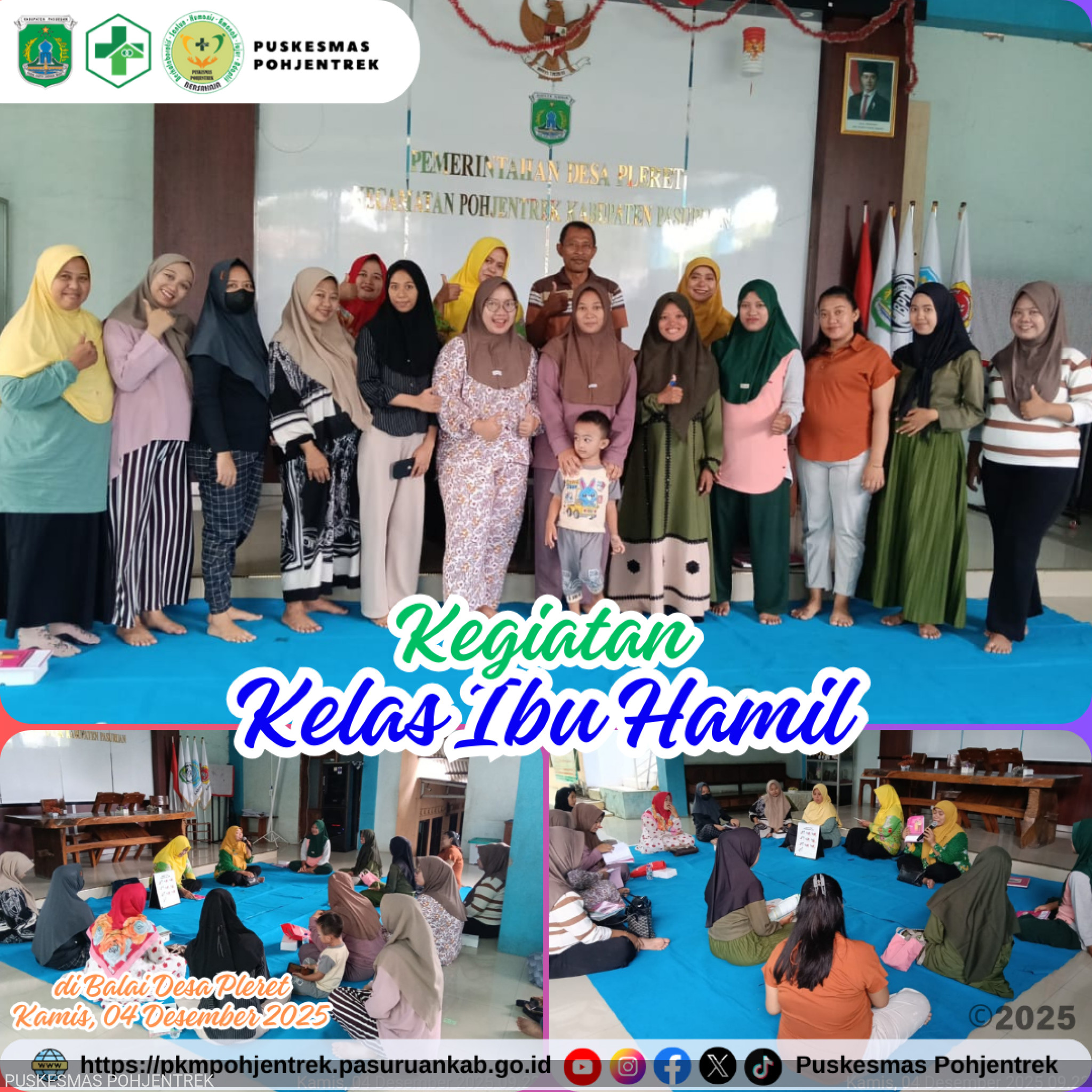 Puskesmas Pohjentrek Gelar Kelas Ibu Hamil di Desa Pleret