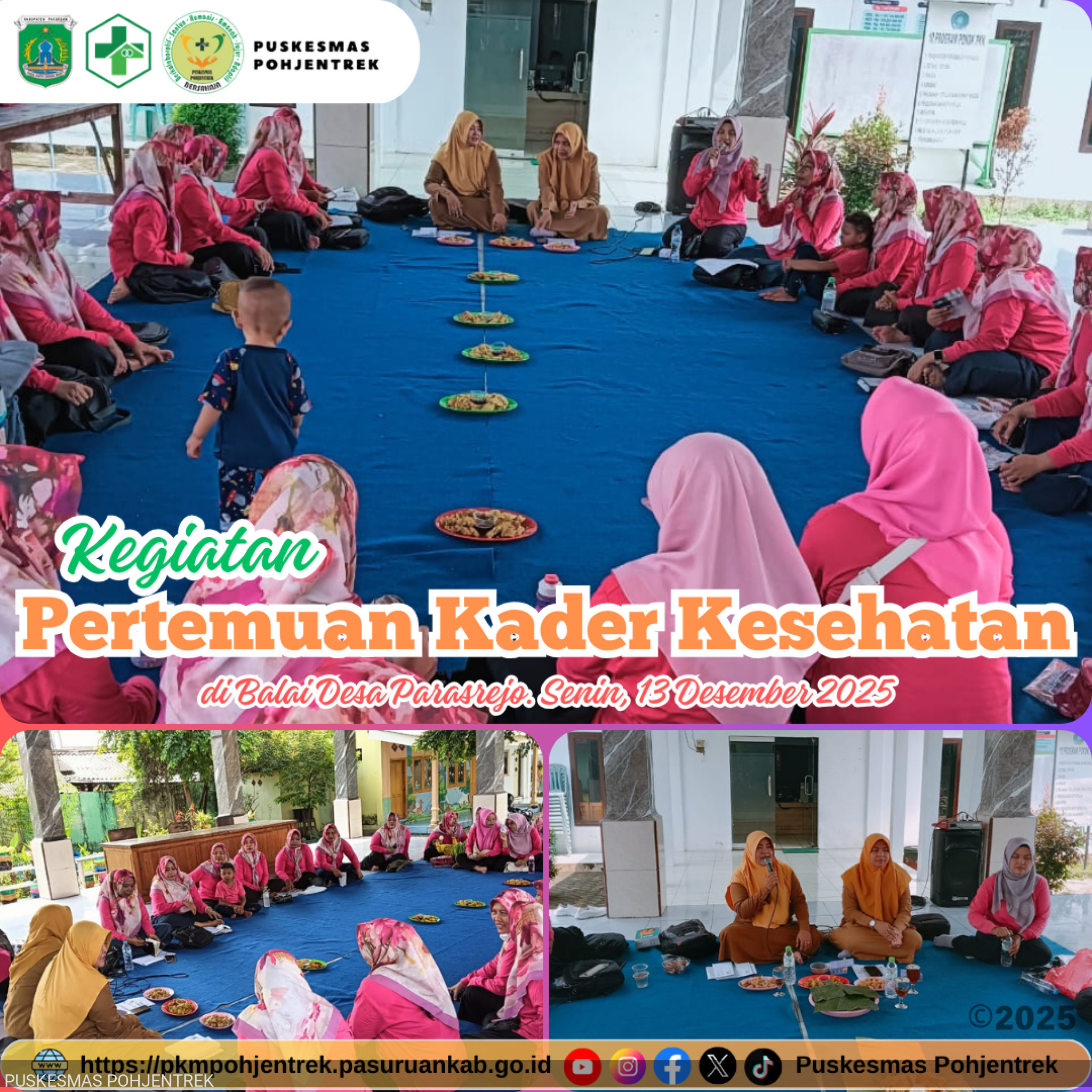 Puskesmas Pohjentrek Perkuat Peran Kader Posyandu melalui Pertemuan Kader Triwulanan